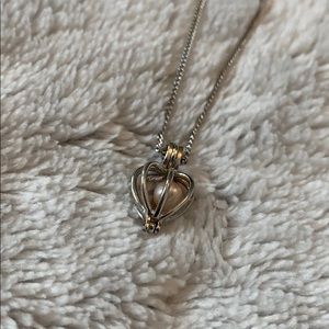 Caged Pearl Necklace